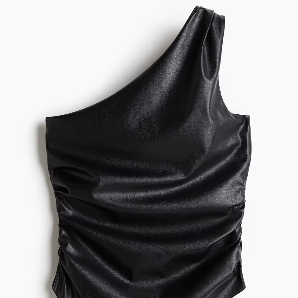 Gathered One-Shoulder Top